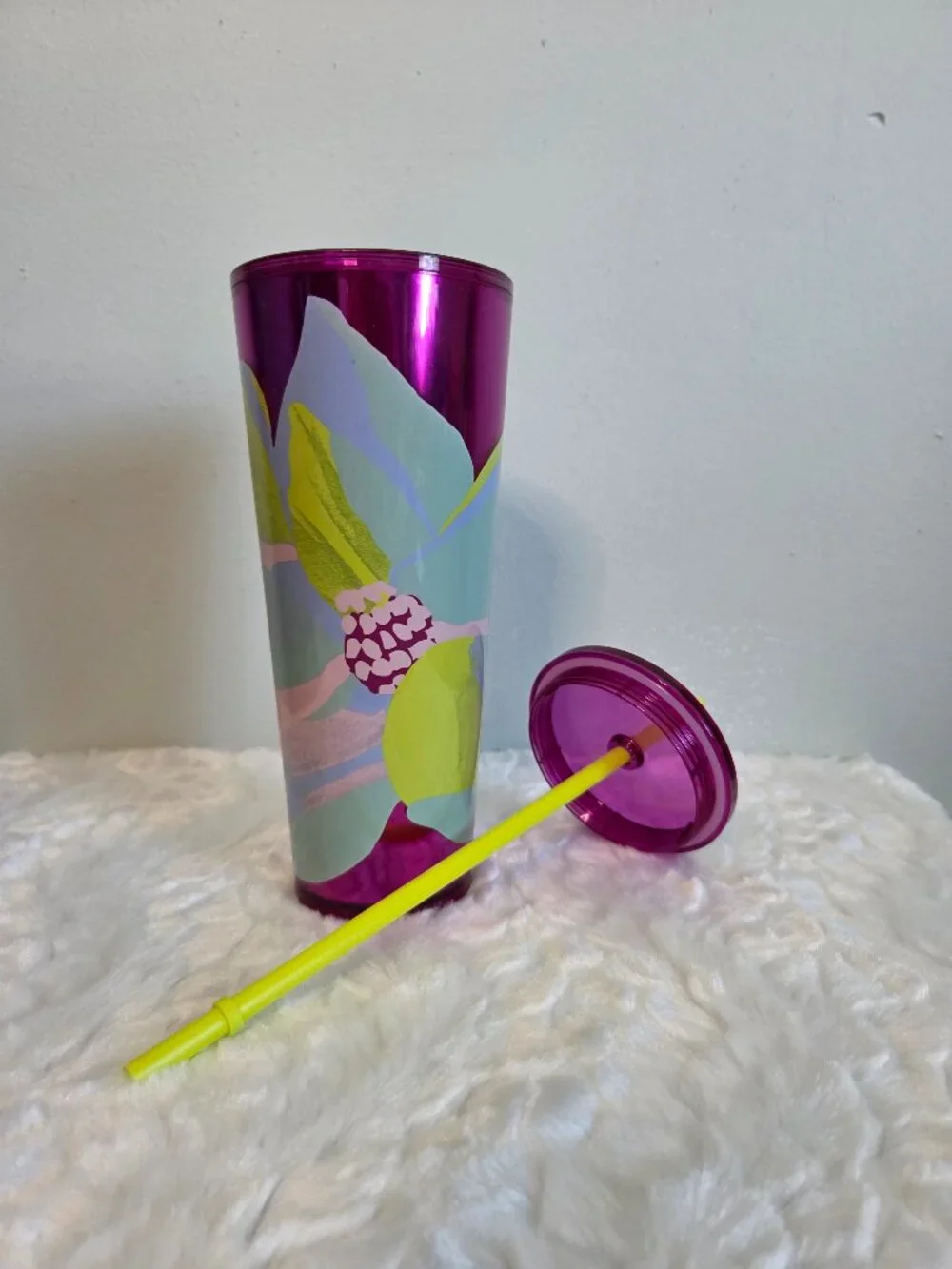Starbucks 24oz Tumbler Spring Easter 2024 Purple Dichroic Magnolia NWT